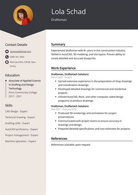 10 Draftsman Resume Examples For 2024 .